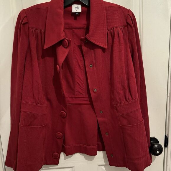 Cabi Spencer Business Jacket Suit Coat Women Formal Retro Snap Button Size M - Picture 1 of 5